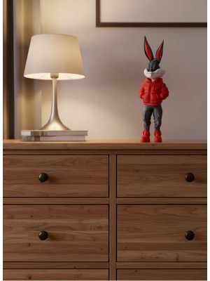 K-Yonlineticaret Bugs Bunny Dekoratif Figür 10×34 cm Modern Tasarım