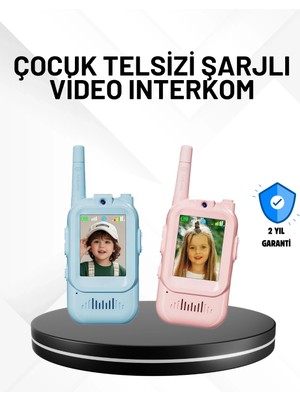 K-Yonlineticaret 3–12 Yaş Çocuklara Uygun Görüntülü Walkie Talkie Seti