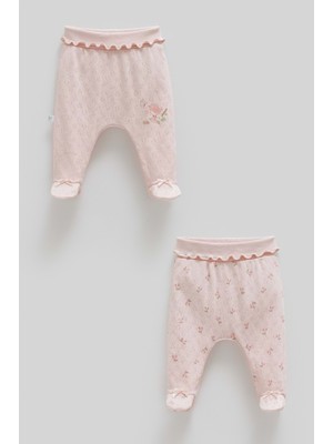 Caramell All Tıme Gırl Ikili Bebek Pantolon - Gül Kurusu - 50-56 cm Gül Kurusu