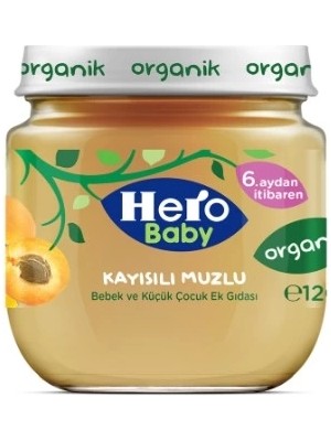 SHC4200 Mey Ithalat® Organik Kayısı Muz Püresi Kavanoz Mama 120 gr