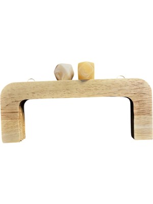 Hobicium Mıknatıslı Ahşap Çanta Sapı – Vidalı Montajlı El Yapımı Çanta Aksesuarı