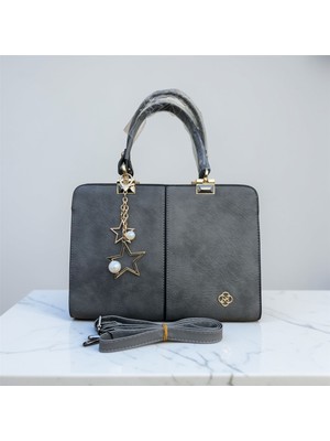 Pololiza %100 Hakiki Raven Deri Altı+Bir Bölmeli Omuz ve Kol Çantası Ayarlanabilir Uzun Askılı