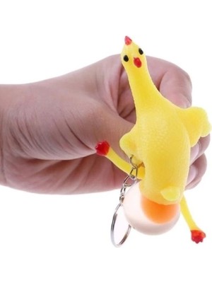 K-Yonlineticaret Squishy Yumurtlayan Tavuk Anahtarlık