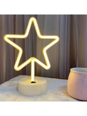 K-Yonlineticaret Yıldız Neon LED Lamba