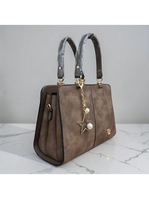 Pololiza %100 Hakiki Raven Deri Altı+Bir Bölmeli Omuz ve Kol Çantası Ayarlanabilir Uzun Askılı