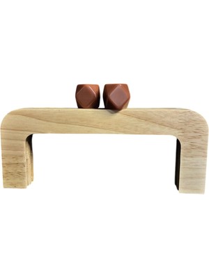 Hobicium Mıknatıslı Ahşap Çanta Sapı – Vidalı Montajlı El Yapımı Çanta Aksesuarı