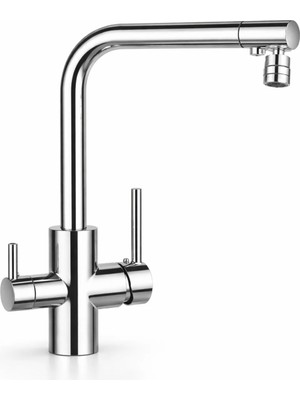 3 Yollu Arıtmalı 360 Derece Hareketli Başlıklı Arıtmalı Mutfak Bataryası