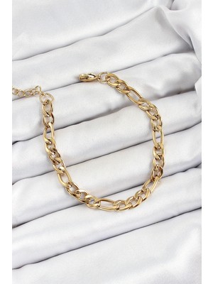K-Yonlineticaret 316L Çelik Gold Renk Zincir Erkek Bileklik