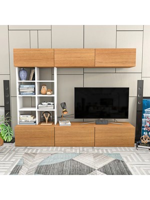 Sasa Tv Ünitesi Beyaz-Teak