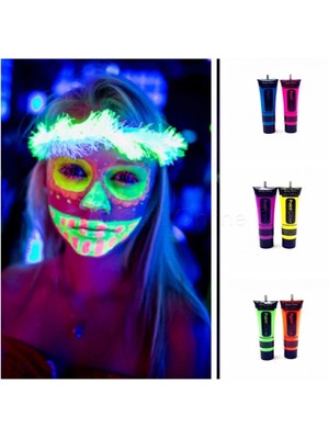 K-Yonlineticaret Glow Stick Boya Fosforlu Krem Boya 12 Adet