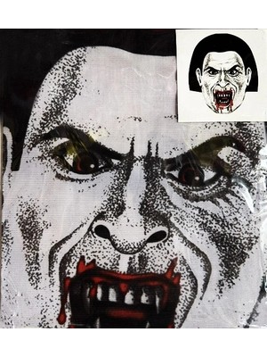 K-Yonlineticaret Yüze Yapışan Kafaya Tam Geçmelı Streç Kanlı Vampır Maske
