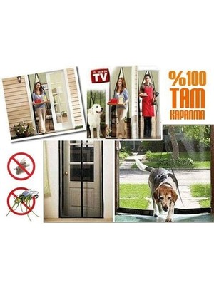 Kyops Mıknatıslı Kapı Sinekliği Tülü-Krem ( 105 x 205 ) - Lisinya