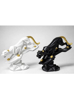 K-Yonlineticaret Dekoratif Polyester Panter Figürü