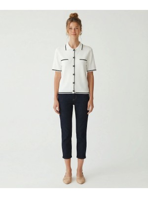 Yargıcı Regular Gömlek Yaka Kısa Kol Kazak