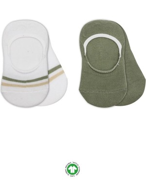 Belle Fusion Mey Ithalat®   2'li Penye Babet Silikon Çemberli Çorap 30102 Nil Beyaz