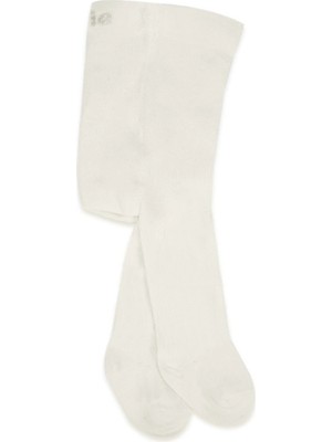 Belle Fusion Mey Ithalat® Tekli Düz Külotlu Çorap 50104 Ekru