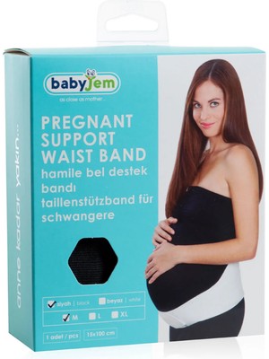 Babyjem Hamile Bel Destek Bandı XL Beyaz