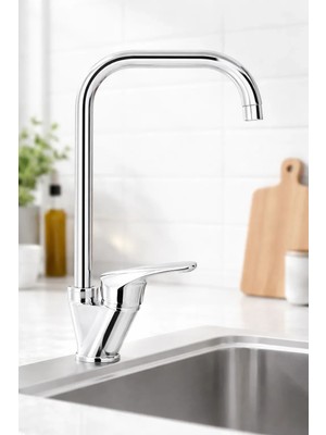 Sardıcı Mutfak Bataryası Mutfak Eviye Musluğu 360 Derece Dönebilmektedir  Mutfak Armatürü