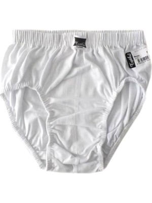 Tutku %100 Pamuklu Erkek Çocuk Slip Külot 4' Lü Beyaz Renkli Rahat Tasarım