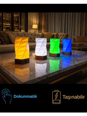 İNOSORUS Dekoratif Masa Lambası Dokunmatik Gece Lambası Taşınabilir