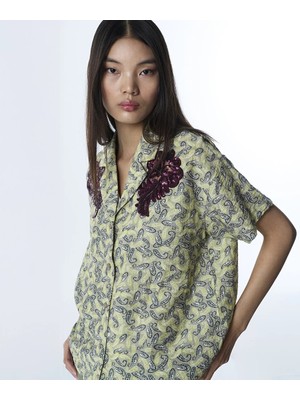 Twist PAYET İŞLEMELİ GÖMLEK TS1260025114176