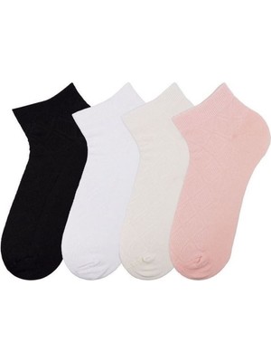 Bross Ekose Kabartma 4lü  Bayan Step ONL-02739