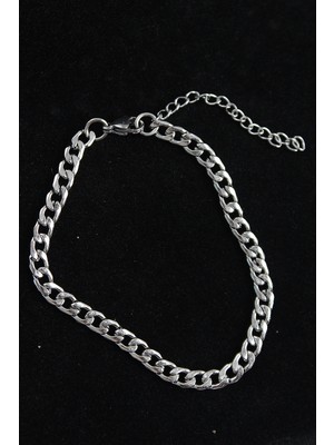 Calperia 316L Çelik Klasik Model Gümüş Renk Erkek Bileklik - TJ-EB3747