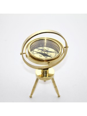 Calperia Masa Üstü Pirinç Pusula