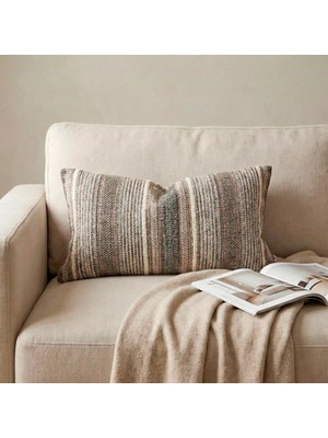 Penelope Aven Kırlent Kılıfı 35X70 cm Bej-Gri