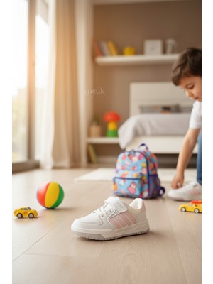 Enoch Çocuk Ayakkabı Kaymaz Kauçuk Tabanlı ve Kolay Giyim