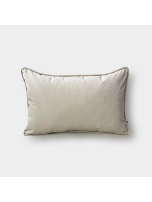 Lidoma Home "taupe" Kadife Düz Kırlent Kılıfı - 30X50 - Krem