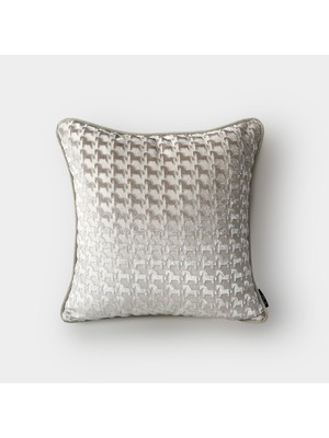 Lidoma Home "troya" At Figürlü Kırlent Kılıfı - 45X45 - Krem