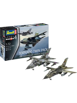 Revell Maket Model Kit Uçak Tornado Twin Pack 50.yıl Özel Panavia Tornado 3801