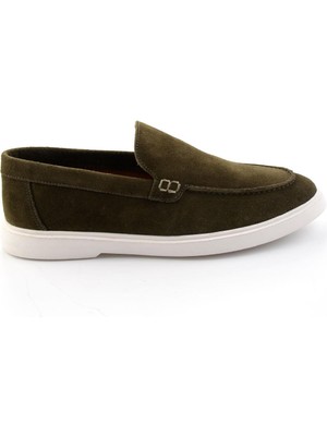 Bambi Haki Hakiki Deri Erkek Casual Ayakkabı E01594212602