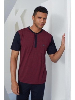 Kly Erkek Midi Yaka Pijama Takım Konforlu Uyku