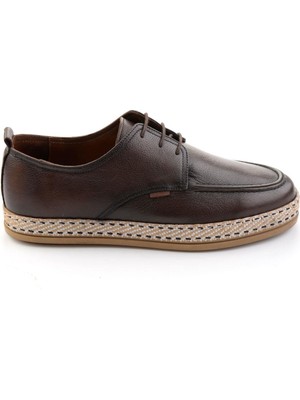 Bambi Kahve Hakiki Deri Erkek Casual Ayakkabı E01054300003