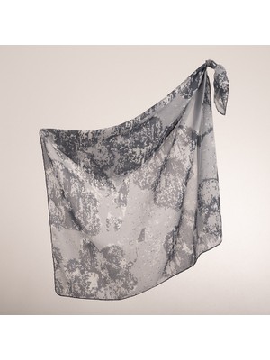 Piramit Naturel Eşarp | Düzensiz Doku