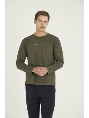 Kly %100 Pamuk Erkek O.yaka Pijama Takımı Modern Tasarım