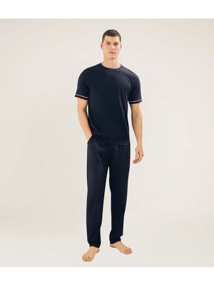 Kly Erkek O Yaka Pijama Takım Konforlu Uyku