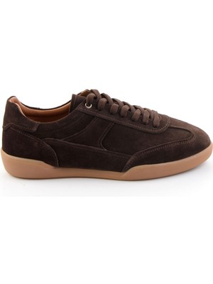 Bambi Kahve Hakiki Deri Erkek Sneaker E01396002402