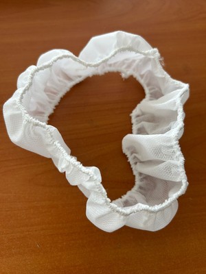 Tek Kullanımlık Kozmetik Saç Bandı , Beyaz , Lastikli , Nonwoven ,30 Gsm