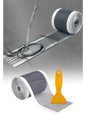 Omilife Yeni Nesil Kendinden Yapışkanlı Gider Filtresi Rulosu Saç Yakalayıcı Duş Lavabo Süzgeci 4 Metre