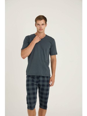 Kly Erkek V Yaka Kapri Takım Şık Tasarım