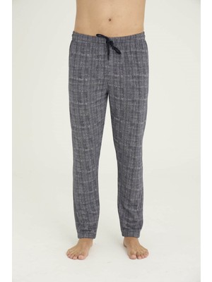 Kly Erkek Dört Mevsim Jakar Tek Pantolon Pijama Altı Dış Giyim