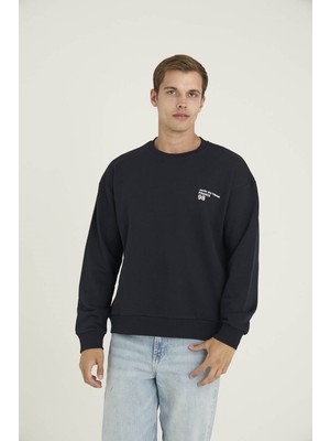 Kly %100 Pamuk Erkek O Yaka Sweat-Shirt Klasik Şıklık ve Konfor Bir Arada S501