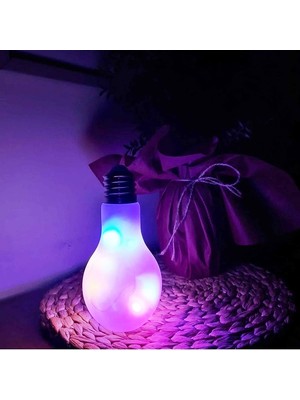 Oktay Sesal Lıght Bulb Pink Glass LED Light Pembe Cam Ampul LED Lamba Renkli Peri LED Işıklı