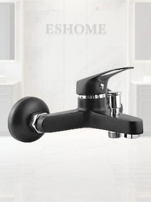 Elite Banyo Bataryası Musluğu Pirinç Gövde Sıcak Soğuk Çift Girişli Black Seri