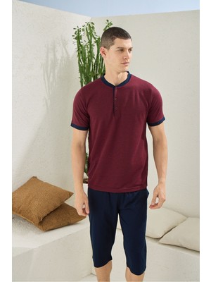 Kly Erkek Midi Yaka Kapri Takım Modern Tasarım 2051