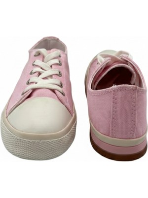 Rexba Tarz ve Konfor Bir Arada : Kız Çocuk Pembe Kanvas Sneaker