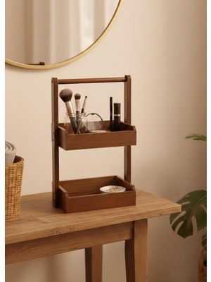 The Mia Natura Akasya 2 Katlı Düzenleyici Raf 27X18X44 cm